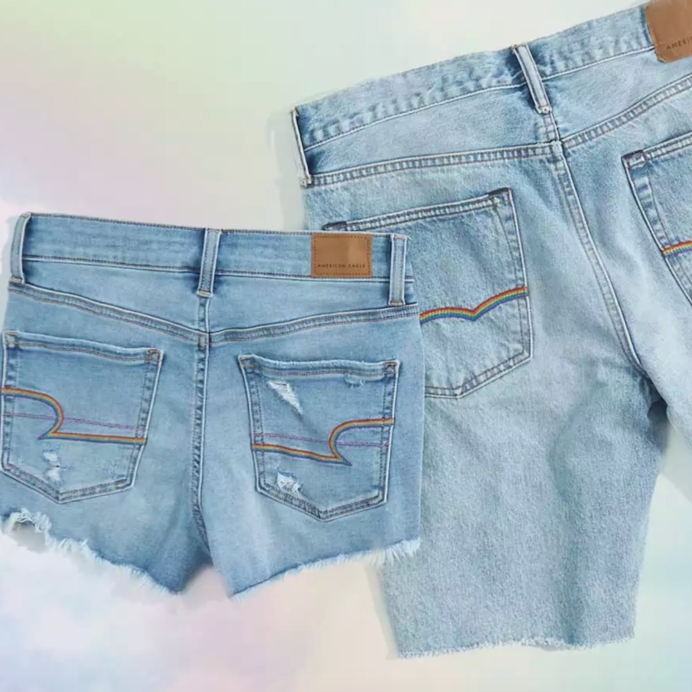 American Eagle Outfitters Pride Denim Shorts